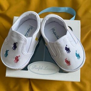 Girls' Bal Harbor Slip-On Oxfordcloth Sneaker Crib Shoes (Infant)